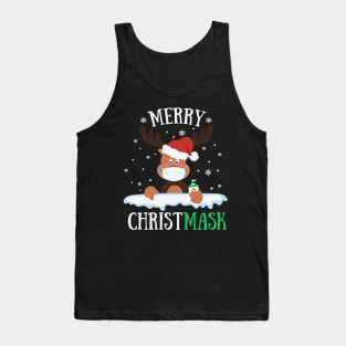 Merry Christmask Reindeer Hand Sanitizer Christmas Gift Tank Top